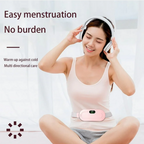 Period Pain Cramp Relief Belt -Portable Menstrual Heating Pad, Heated Belly Belt for Menstrual Cramp Relief with 3 Heat Levels and 4 Modes, Electric Belt Massage for Women and Girls