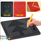 Magnetic Beads Drawing Board With Magnetic Pen And Puzzle Educational Toy For Your Kids