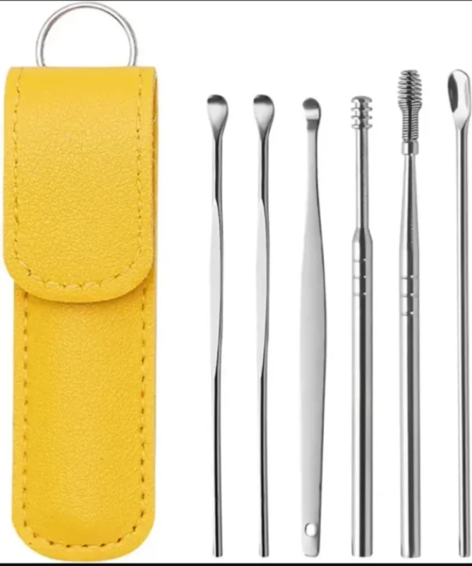 6-Piece Ear Wax Removal Kit, Cleaning Tools & Spring Ear Cleaner