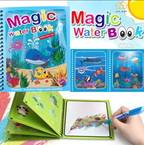 Magic Water Book Painting Drawing Coloring Board Book Magic Water Pen (random Book ) PACK OF 2
