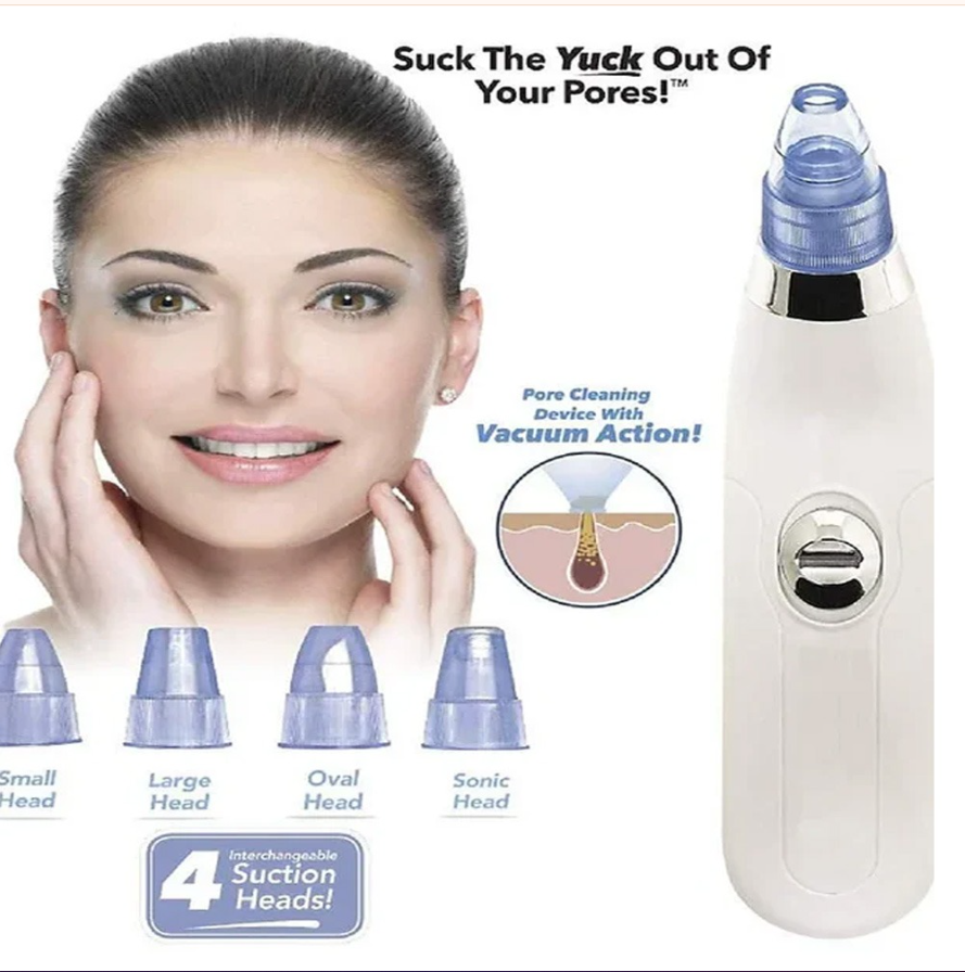 Derma Suction Pore Cleaning Device With Powerful Vacuum Action Gently Removes Dirt, Oil, And Blackheads, Leaving Skin Clean, Smooth, And Refreshed