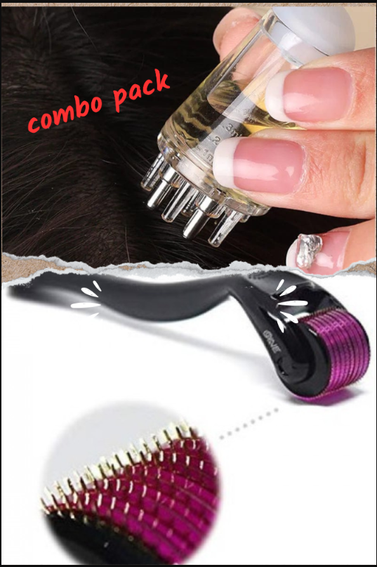 Comb Pack Scalp Root Hair Oil Applicator | Derma Roller