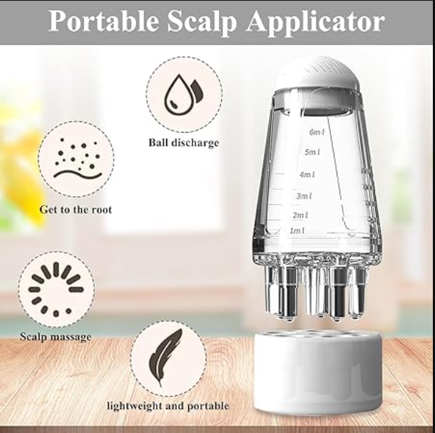 Mini Portable Oil Scalp Applicator Hair Oil Applicator Bottle Scalp Massager