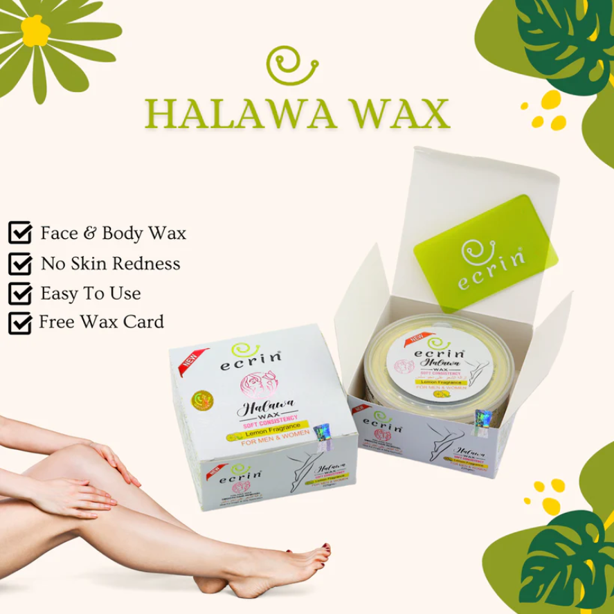 Ecrin Halawa Wax 100% Lemon & Sugar Base | Free Applicator Card